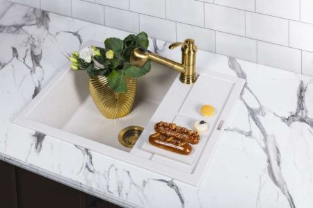 Мойка, OMOIKIRI, Sumi, с крылом, ширина, мм-650, глубина, мм-500, высота, мм-220, тип установки-встраиваемый, отверстия для смесителя-4 промаркированных, с переливом, сифон и донный клапан в комплекте, автоматический донный клапан-приобретается отдельно,, артикул 4993549