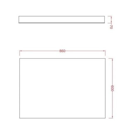 Artceram Зеркало 86х60 см., артикул ACS010
