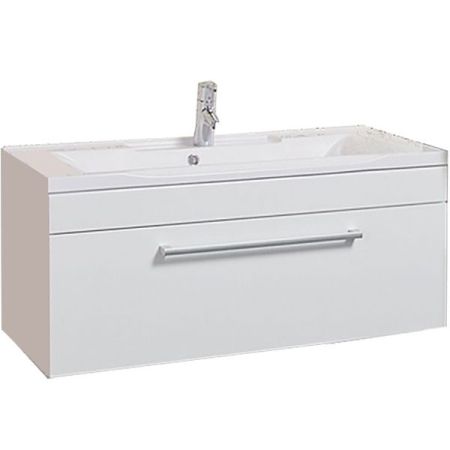 Тумба под раковину Акватон Мадрид 100 М 1A126901MA010 Белая глянцевая, артикул 1A126901MA010