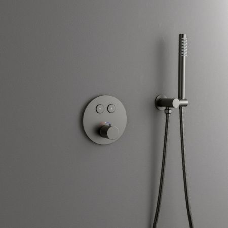 Душевая система встроенная с термостатом Timo Saona черное золото (SX-2370/18SM), артикул SX-2370/18SM