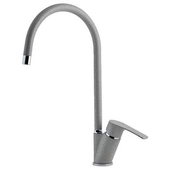 Смеситель для кухни GranFest 5023, серый