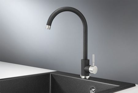 Смеситель для кухни GRANULA (ST-4031, ЧЁРНЫЙ), артикул ST-4031, ЧЁРНЫЙ