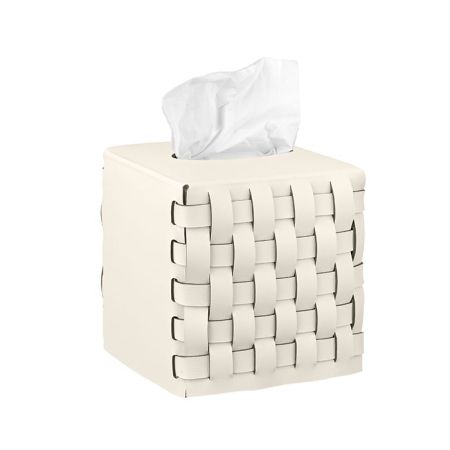 ADJ Салфетница Bottega, 12х12хH12 см., цвет: панна котта/белый, артикул 0115.16/10