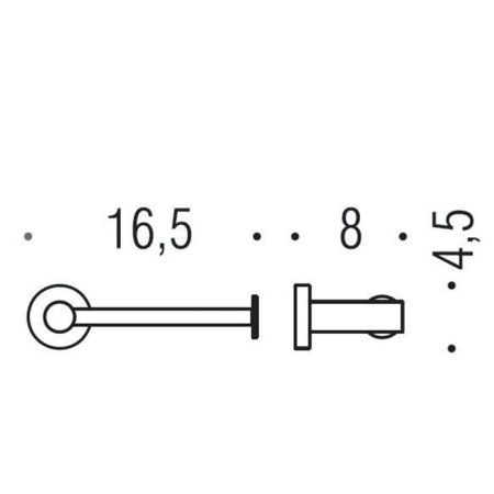 Colombo Plus Держатель для туалетной бумаги, открытый, металлический, цвет: PVD нержавеющая сталь, артикул W4908.HPS1