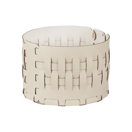 ADJ Корзина Bottega, D20xH12 см., цвет: панна котта/белый, артикул 1512.16/10