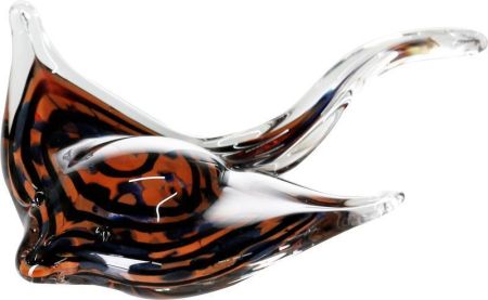 Casablanca, стеклянная скульптура "Скат", цвет черно-бордовый, артикул 87613