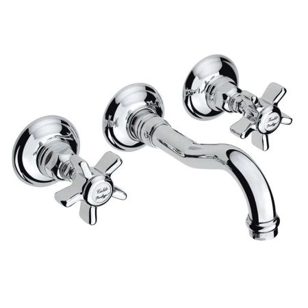 Nicolazzi Dames Anglaises Смеситель настенный для раковины с 2мя ручками, цвет: хром, артикул 1477CR18