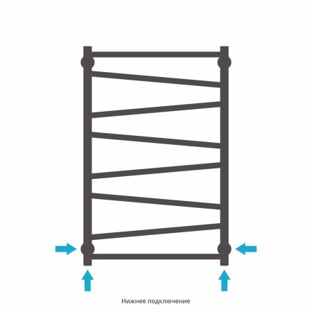 Полотенцесушитель водяной Сирокко 800х500 (Матовая Шампань)