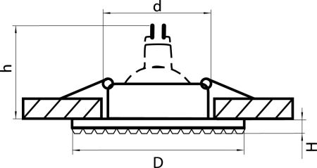 Светильник точечный встраиваемый декоративный под заменяемые галогенные или LED лампы Miriade Lightstar 011914, артикул 011914