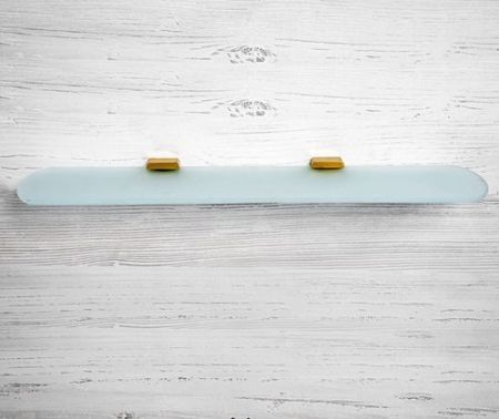 Стеклянная полка WasserKRAFT Sauer K-7924 Золото глянцевое, артикул K-7924