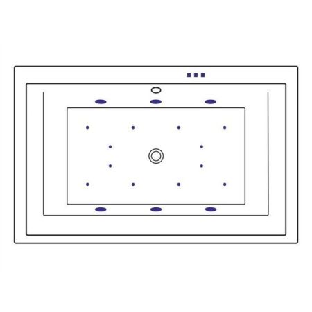 Ванна EXCELLENT Crown Lux 190x120 "RELAX" (золото), артикул WAEX.CRO19.RELAX.GL