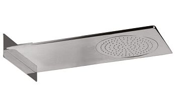 Graffio Quark, консольная душевая головка 45x20 см, 1 режим: дождь, цвет хром