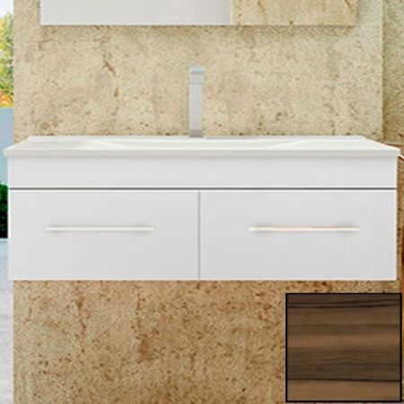 Тумба с раковиной SanVit Квадро Lux 100 kkvad100 с фактурой под дерево подвесная Кедр, артикул kkvad100