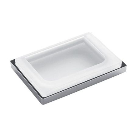 Colombo Look Мыльница настольная, цвет: хром/матовое стекло, артикул B1640.CR-VAN