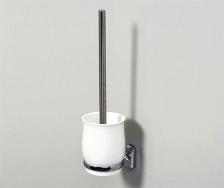 Ершик для унитаза WasserKRAFT K-24127 Хром Белый