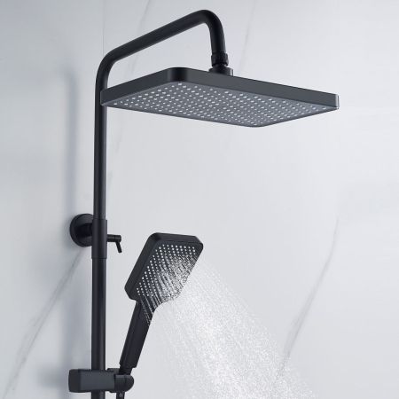 Душевая система Shevanik S4226H, черный