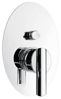 Внутристенный смеситель Elly на 2 выхода, цвет хром