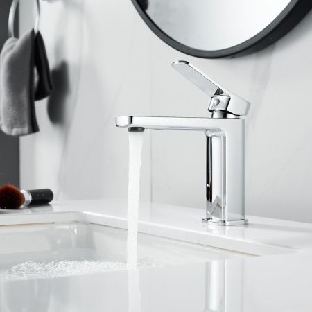 Смеситель для раковины Raffine F0199, хром