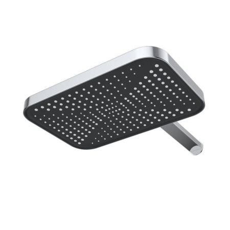 DUE Душевой комплект встраиваемый с изливом (смеситель встраиваемый, верхний душ, ручной душ со шлангом, штуцер с держателем), хром DUE-VDSET-CRM, артикул DUE-VDSET-CRM