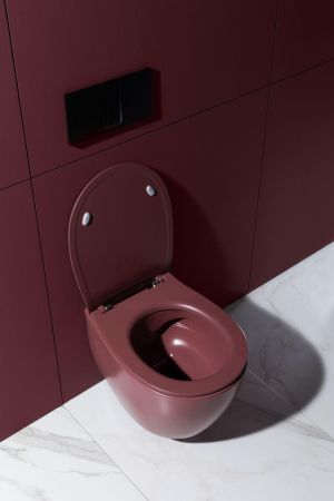 Чаша подвесного унитаза Allen Brau Fantasy 4.11004.BD бордо, артикул 4.11004.BD