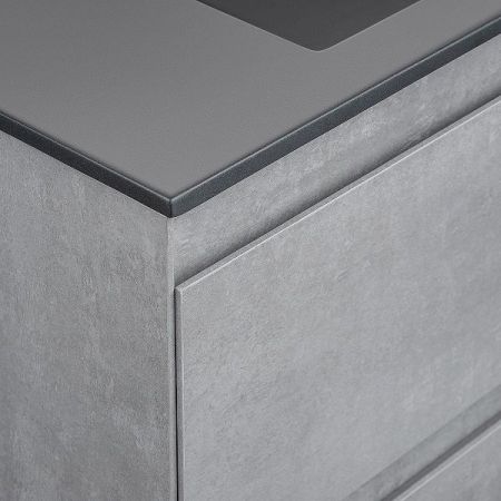 Тумба под раковину Vincea Luka VMC-1L800CT подвесная Cement, артикул VMC-1L800CT