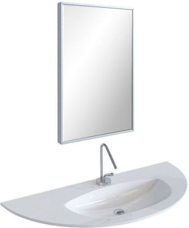 Зеркало De Aqua Сильвер 6075 серебро (без фацета), артикул SIL 402 060 S