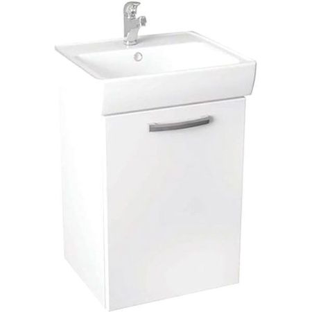 Тумба ALMI, 50 см, подвесная/напольная, 1 дверца, белый глянец (ум. Мини 50)