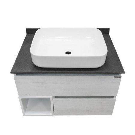 Тумба с раковиной Comforty Прага 75 4144201 подвесная Дуб белый Тумба с раковиной Comforty Прага 75 4144201 подвесная Дуб белый