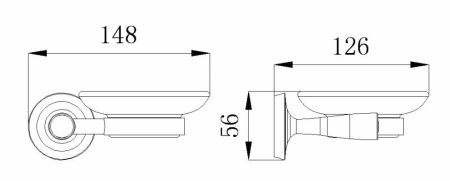 Мыльница Rush Balearic BA39411 Хром, артикул BA39411
