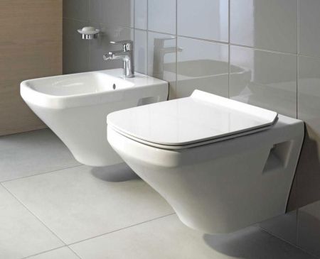 Унитаз, Duravit, Durastyle, традиционный (с закрытым смывным краем), тип установки-подвесной, ширина, мм-370, глубина, мм-540, высота, мм-345, форма чаши-прямоугольная, выпуск-горизонтальный, без декора, материал-керамика, сиденье-необходимо заказать, без, артикул 2536090000