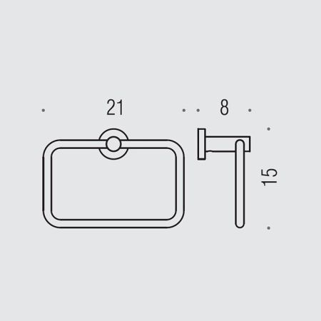 Colombo Plus Полотенцедержатель, кольцо, цвет: PVD Vintage, артикул W4931.VL