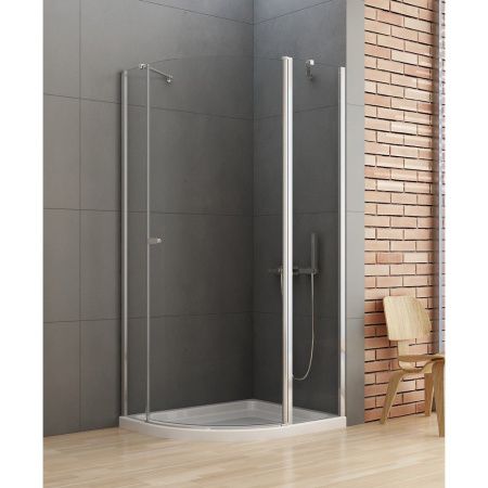 Душевое ограждение NEW TRENDY NEW SOLEO  100x80x195 K-0421 (хром)