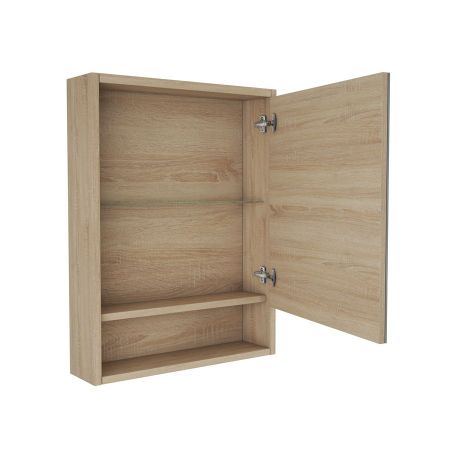 Зеркальный шкаф Eland 55, дуб сонома