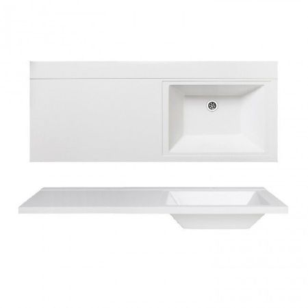 Умывальник Runo мебельный Гамма 120 лайт левое крыло (00-00001025), артикул 00-00001025