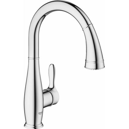 Смеситель для кухни GROHE Parkfield с выдвижным изливом/лейкой, хром (30215001), артикул 30215001