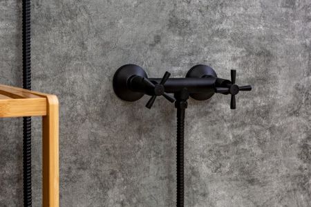 Смеситель для душа Orange Mia M34-320B Черный, артикул M34-320B