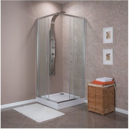 Душевой уголок Aquanet Alfa Cube NAA1142 100x100, прозрачное стекло Душевой уголок Aquanet Alfa Cube NAA1142 100x100, прозрачное стекло