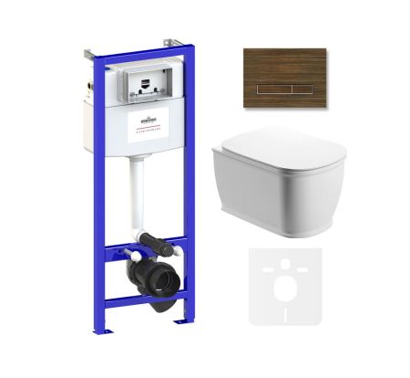 Комплект 6 в 1 Lavinia Boho Bell Pro Rimless 75110001, премиум с пластиковой клавишей, артикул 75110001