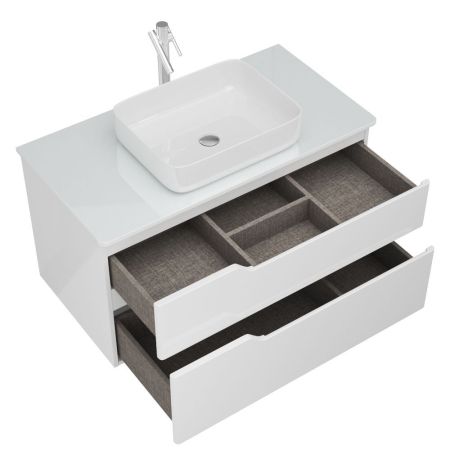 Тумба Hella Cristal 100, белый лак, артикул OW24.19.00