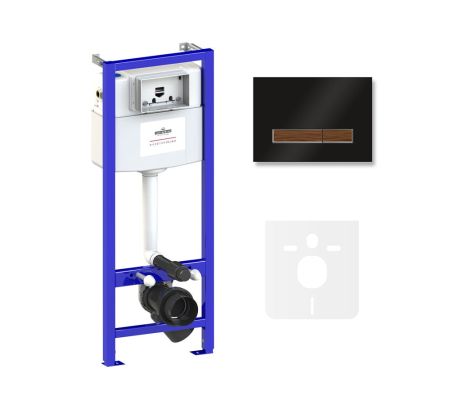 Комплект 4 в 1 инсталляции для подвесного унитаза Lavinia Boho Relfix 77010020, артикул 77010020