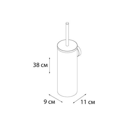 Ершик FIXSEN HOTEL FX-31013G, золотой сатин, артикул FX-31013G