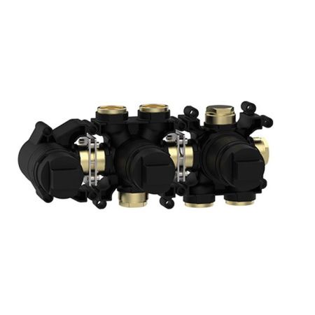 Внутренняя часть, Almar, Water Control Modular, однорычажного смесителя с переключателем на 3 положения, горизонтальный модуль для душа Внутренняя часть, Almar, Water Control Modular, однорычажного смесителя с переключателем на 3 положения, горизонтальный модуль для душа