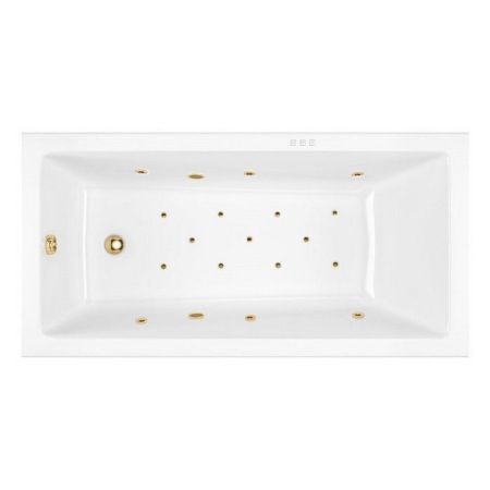 Ванна EXCELLENT Wave 160x80 "RELAX" (золото), артикул WAEX.WAV160.80.RELAX.GL