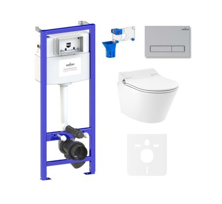 Комплект для подвесного унитаза 7 в 1 Lavinia Boho Relfix Smart V-Clean 87561177, артикул 87561177