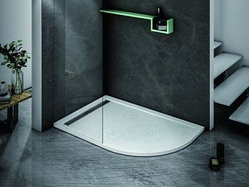 TRAY-AS-RH-100/80-30-W-L Поддон из искусственного мрамора