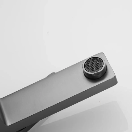 Смеситель для раковины Shevanik S6801T, оружейная сталь, артикул S6801T