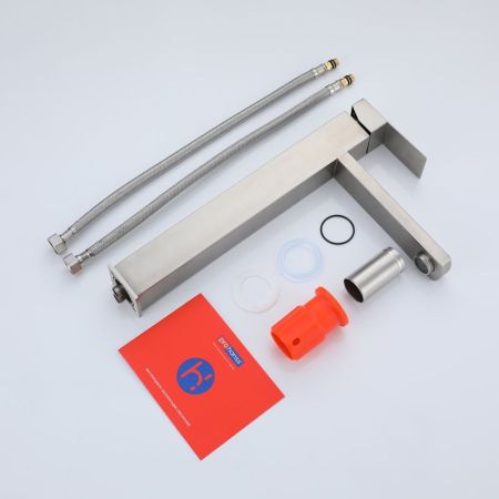 Смеситель для раковины высокий Prohanss P30.15.05, сатин