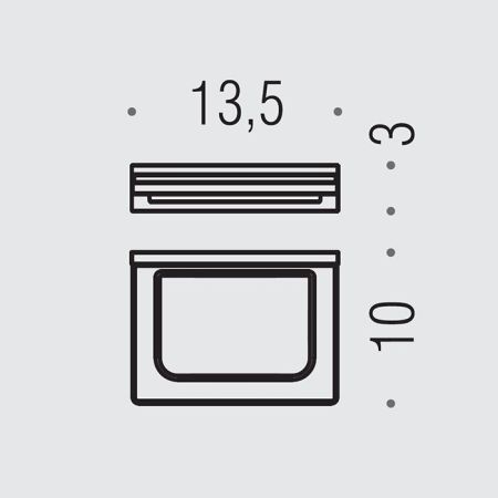 Colombo Look Мыльница подвесная, цвет: PVD графит матовый/матовое стекло, артикул B1601.GM-VAN