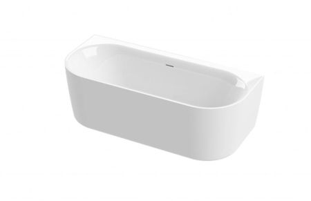 Акриловая ванна пристенная, цельная,  METAURO-INT-Wall-180-80-60, артикул METAURO-INT-Wall-180-80-60