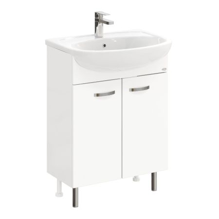 Тумба Onika Коралл 60 напольная, белая (ум. Уют 60), артикул 106149